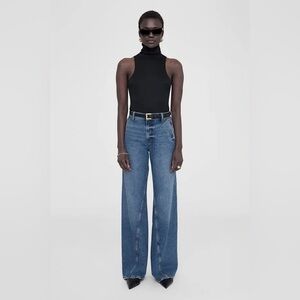 Anine Bing Jennie Top in Black Sz S